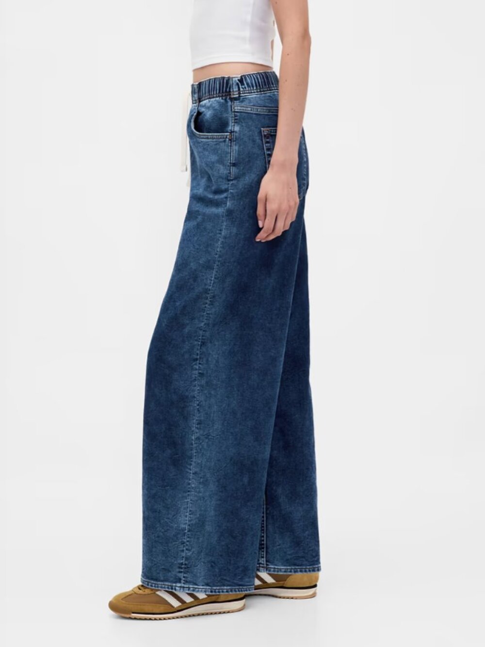 NWOT Gap Mid Rise Knit Denim Baggy Jeans | Size SP - Picture 2 of 10